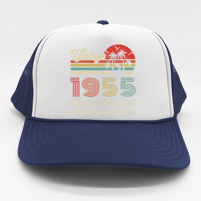 68 Year Old Birthday Vintage 1955 68th Birthday Trucker Hat