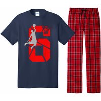 6 Year Old 6th Basketball Birthday Partytheme Pajama Set