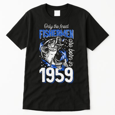 62 Years Old Fishing Fisherman 1959 62nd Birthday Tall T-Shirt