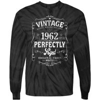 60 Year Old Vintage 1962 60th Birthday Gifts Made In 1962 Tie-Dye Long Sleeve Shirt