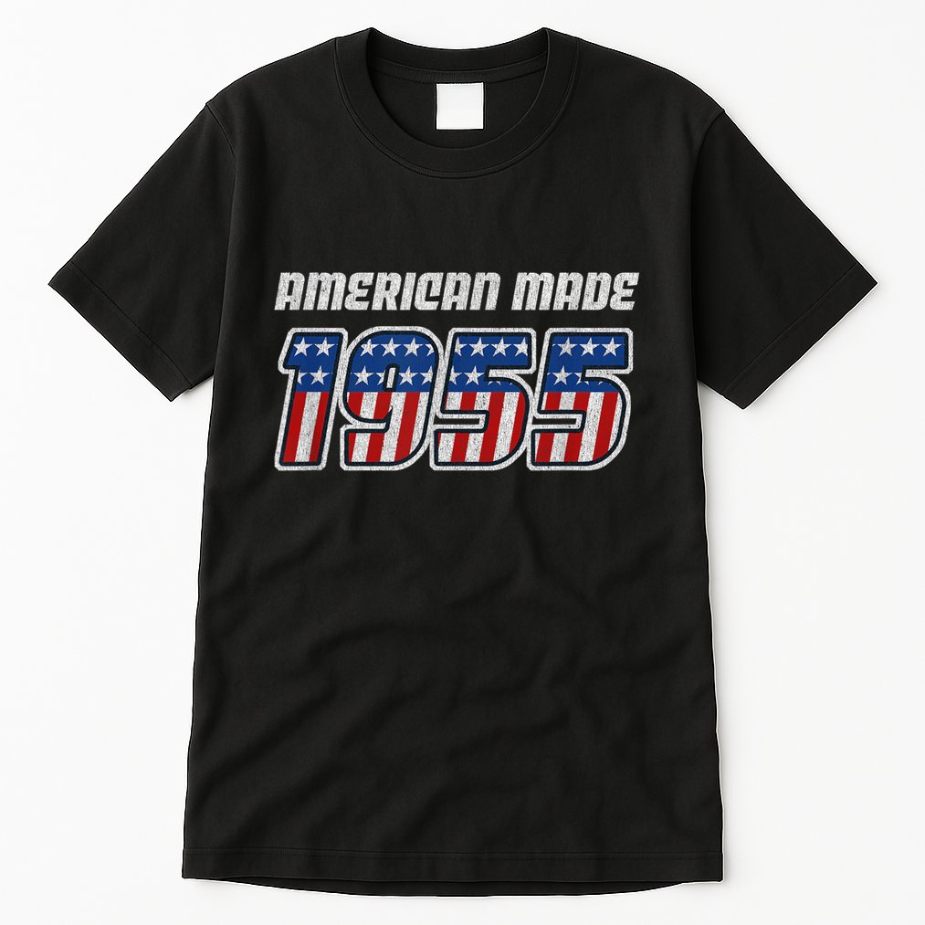 68 Year Old: Vintage Classic Car 1955 68th Birthday Tall T-Shirt