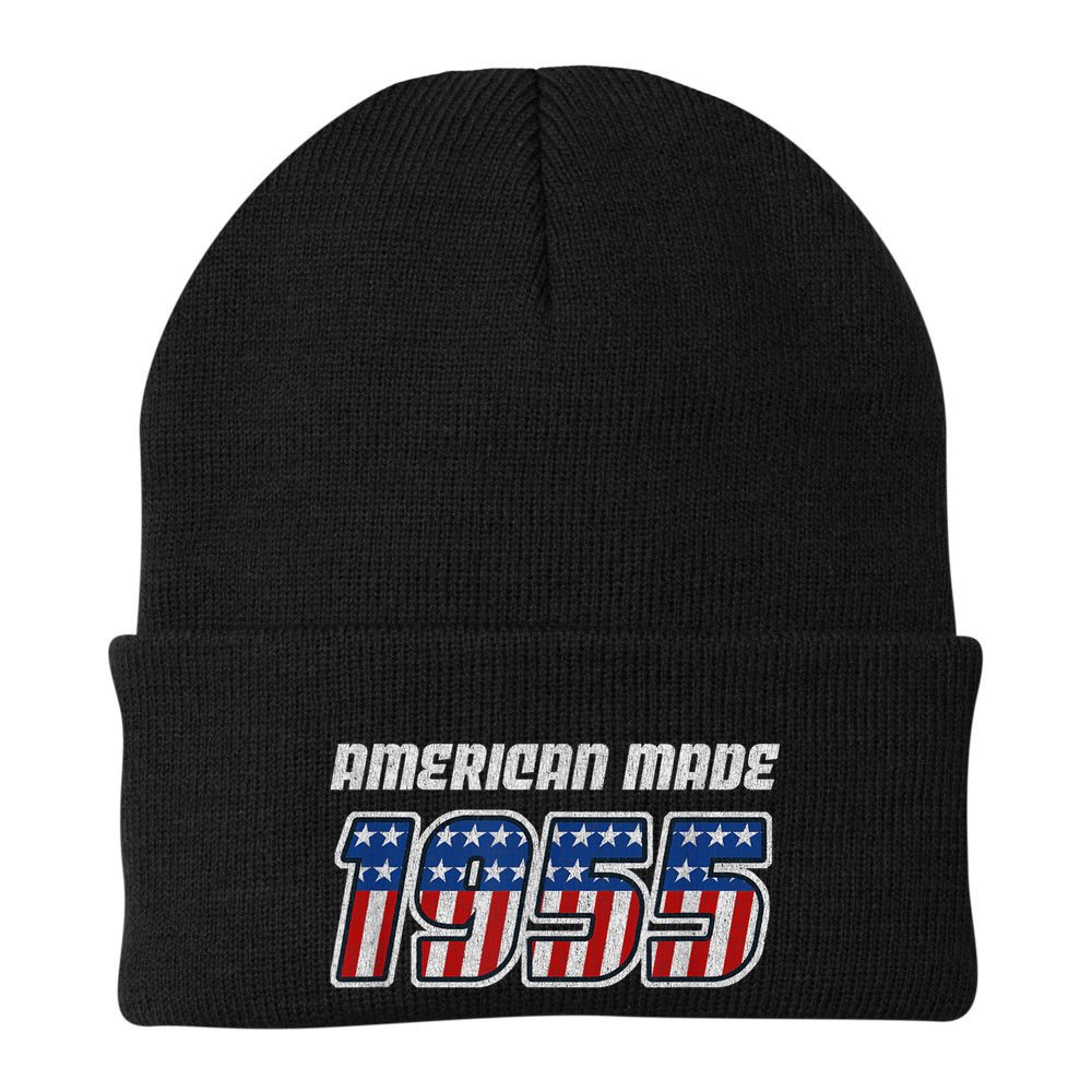 68 Year Old: Vintage Classic Car 1955 68th Birthday Beanie