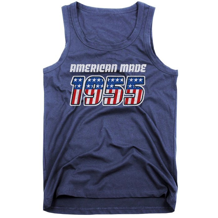 68 Year Old: Vintage Classic Car 1955 68th Birthday Tank Top