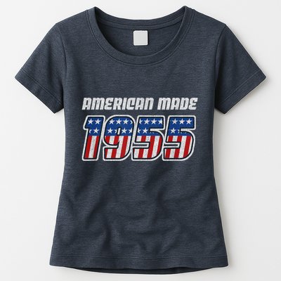 68 Year Old: Vintage Classic Car 1955 68th Birthday Womens T-Shirt