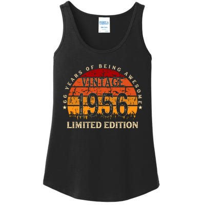 66 Year Old Gifts Retro Vintage 1956 Limited Edition 66th Birthday Ladies Essential Tank