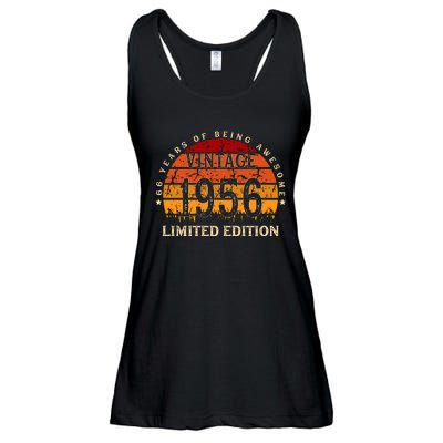 66 Year Old Gifts Retro Vintage 1956 Limited Edition 66th Birthday Ladies Essential Flowy Tank