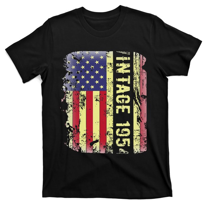 69 Year Old Gifts Vintage 1954 American Flag 69th Birthday Cute T-Shirt