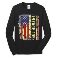 69 Year Old Gifts Vintage 1954 American Flag 69th Birthday Cute Tall Long Sleeve T-Shirt