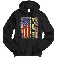 69 Year Old Gifts Vintage 1954 American Flag 69th Birthday Cute Tie Dye Hoodie