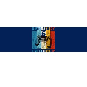 6 Year Old Birthday Boy 6 Time To Level Up 6th Birthday Boy Bumper Sticker