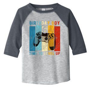 6 Year Old Birthday Boy 6 Time To Level Up 6th Birthday Boy Toddler Fine Jersey T-Shirt