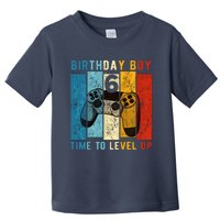 6 Year Old Birthday Boy 6 Time To Level Up 6th Birthday Boy Toddler T-Shirt