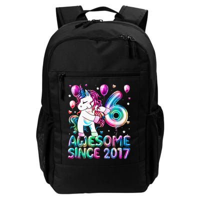 6 Years Old Unicorn Flossing 6th Birthday Girl Unicorn Party Backpack