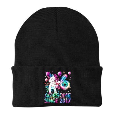 6 Years Old Unicorn Flossing 6th Birthday Girl Unicorn Party Beanie