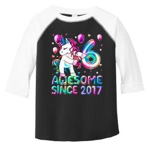 6 Years Old Unicorn Flossing 6th Birthday Girl Unicorn Party Toddler Fine Jersey T-Shirt