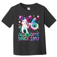 6 Years Old Unicorn Flossing 6th Birthday Girl Unicorn Party Toddler T-Shirt