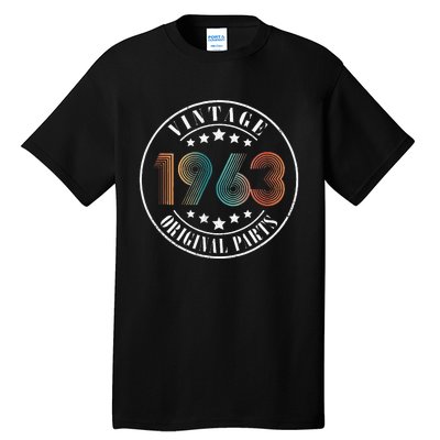 60 Years Old 60th Birthday Women Vintage 1963 Tall T-Shirt