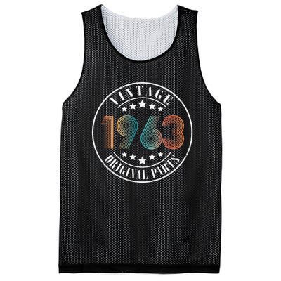 60 Years Old 60th Birthday Women Vintage 1963 Mesh Reversible Basketball Jersey Tank