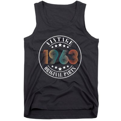 60 Years Old 60th Birthday Women Vintage 1963 Tank Top