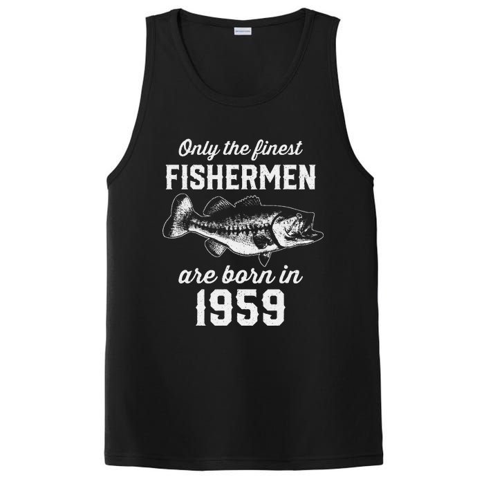 64 Year Old Fisherman Fishing 1959 64th Birthday PosiCharge Competitor Tank