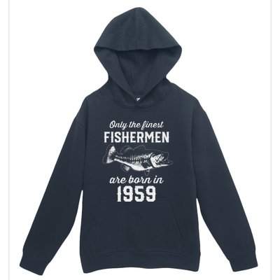 64 Year Old Fisherman Fishing 1959 64th Birthday Urban Pullover Hoodie