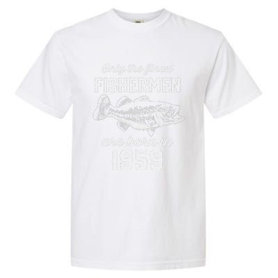 64 Year Old Fisherman Fishing 1959 64th Birthday Garment-Dyed Heavyweight T-Shirt