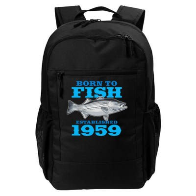 64 Year Old Fishing Fisherman 1959 64th Birthday Daily Commute Backpack