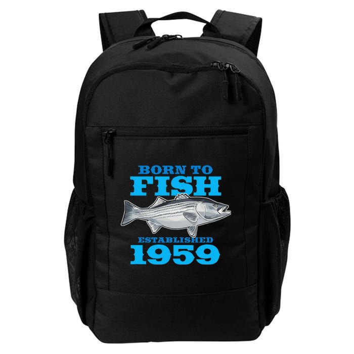 64 Year Old Fishing Fisherman 1959 64th Birthday Daily Commute Backpack