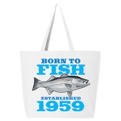 64 Year Old Fishing Fisherman 1959 64th Birthday 25L Jumbo Tote