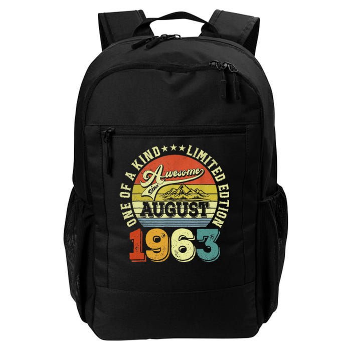 60 Years Old Gifts Awesome Since August 1963 60th Birthday Daily Commute Backpack