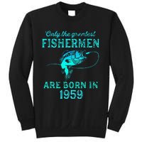 64 Years Old Fisherman Born In 1959 64th Birthday Sweatshirt