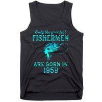 64 Years Old Fisherman Born In 1959 64th Birthday Tank Top