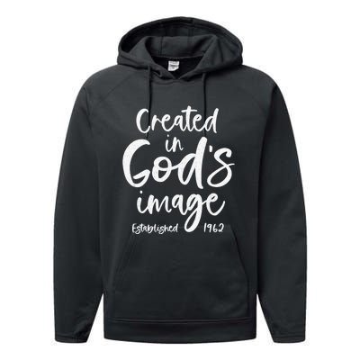 61 Year Old Christian: Jesus 1962 61st Birthday Performance Fleece Hoodie