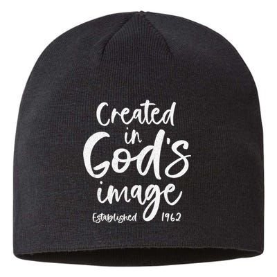 61 Year Old Christian: Jesus 1962 61st Birthday Sustainable Beanie