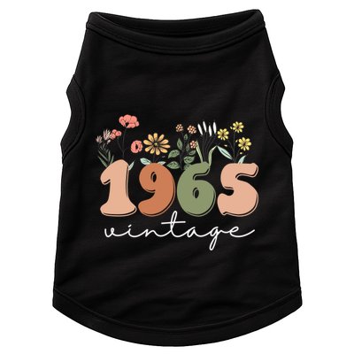 60 Years Old Vintage 1965 60th Birthday Wildflower Doggie Tank
