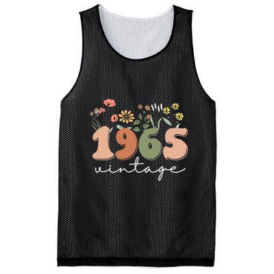 60 Years Old Vintage 1965 60th Birthday Wildflower Mesh Reversible Basketball Jersey Tank