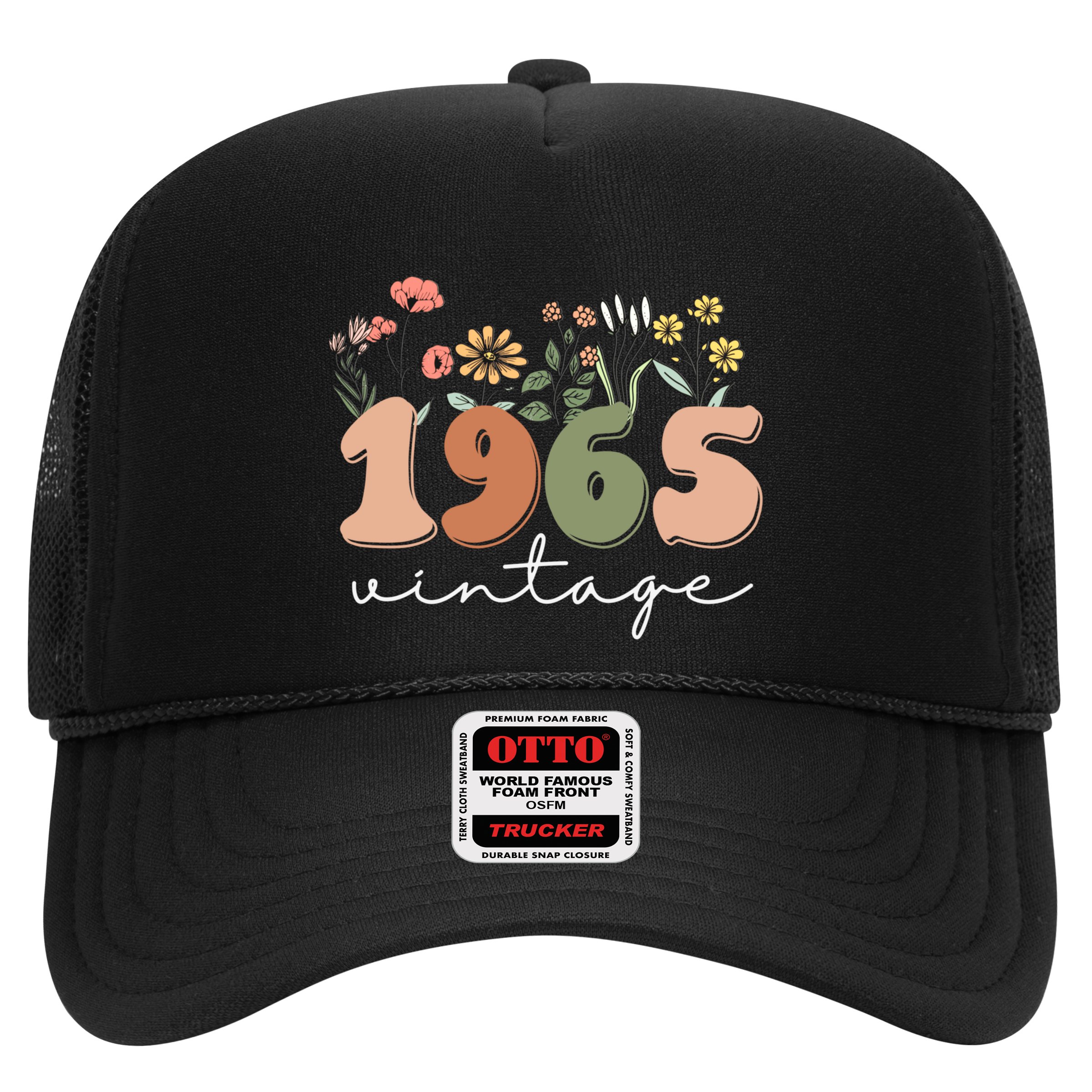 60 Years Old Vintage 1965 60th Birthday Wildflower Hat