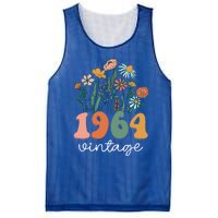 60 Years Old Vintage 1964 60th Birthday Wildflower Gift Mesh Reversible Basketball Jersey Tank