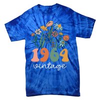 60 Years Old Vintage 1964 60th Birthday Wildflower Gift Tie-Dye T-Shirt