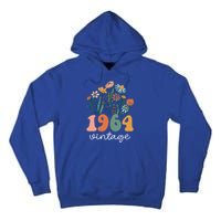 60 Years Old Vintage 1964 60th Birthday Wildflower Gift Tall Hoodie