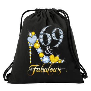 69 years old It's my Birthday 69th Birthday Diamond Crown Drawstring Bag