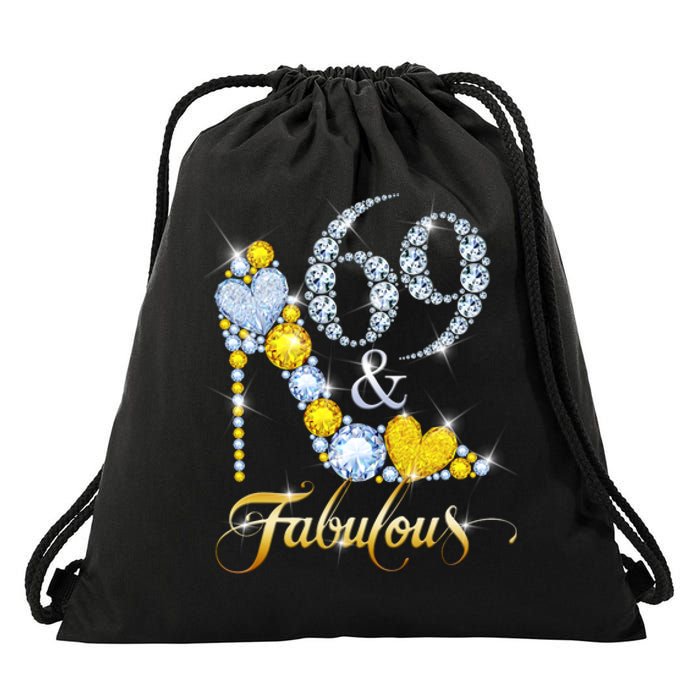 69 years old It's my Birthday 69th Birthday Diamond Crown Drawstring Bag