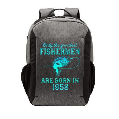 65 Years Old Fisherman Born In 1958 65th Birthday Vector Backpack