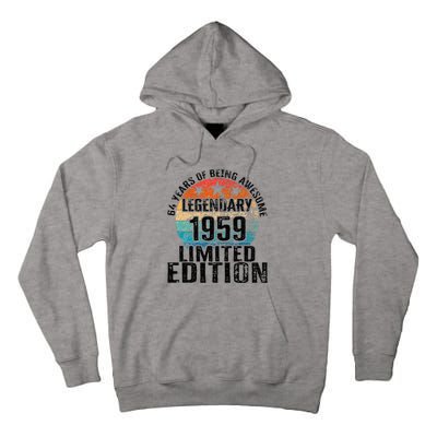 64 Years Of Being Awesome Vintage 1959 Limited Edition Tall Hoodie