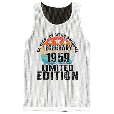 64 Years Of Being Awesome Vintage 1959 Limited Edition Mesh Reversible Basketball Jersey Tank