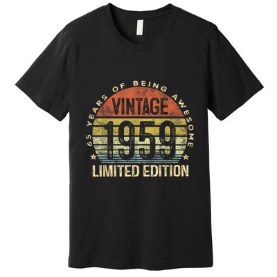 65 Year Old Gifts Vintage 1959 Limited Edition 65th Birthday Premium T-Shirt