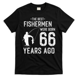 66 Year Old Fishing Fishermen Gifts For Birthday T-Shirt