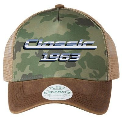 60 Year Old Vintage Classic Car 1963 60th Birthday Legacy Tie Dye Trucker Hat