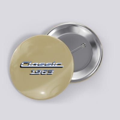 60 Year Old Vintage Classic Car 1963 60th Birthday Button