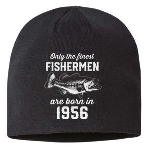 67 Year Old Fisherman Fishing 1956 67th Birthday Sustainable Beanie